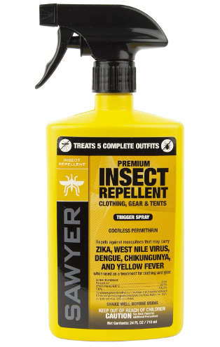 Best Insect Repellent applied to clothing